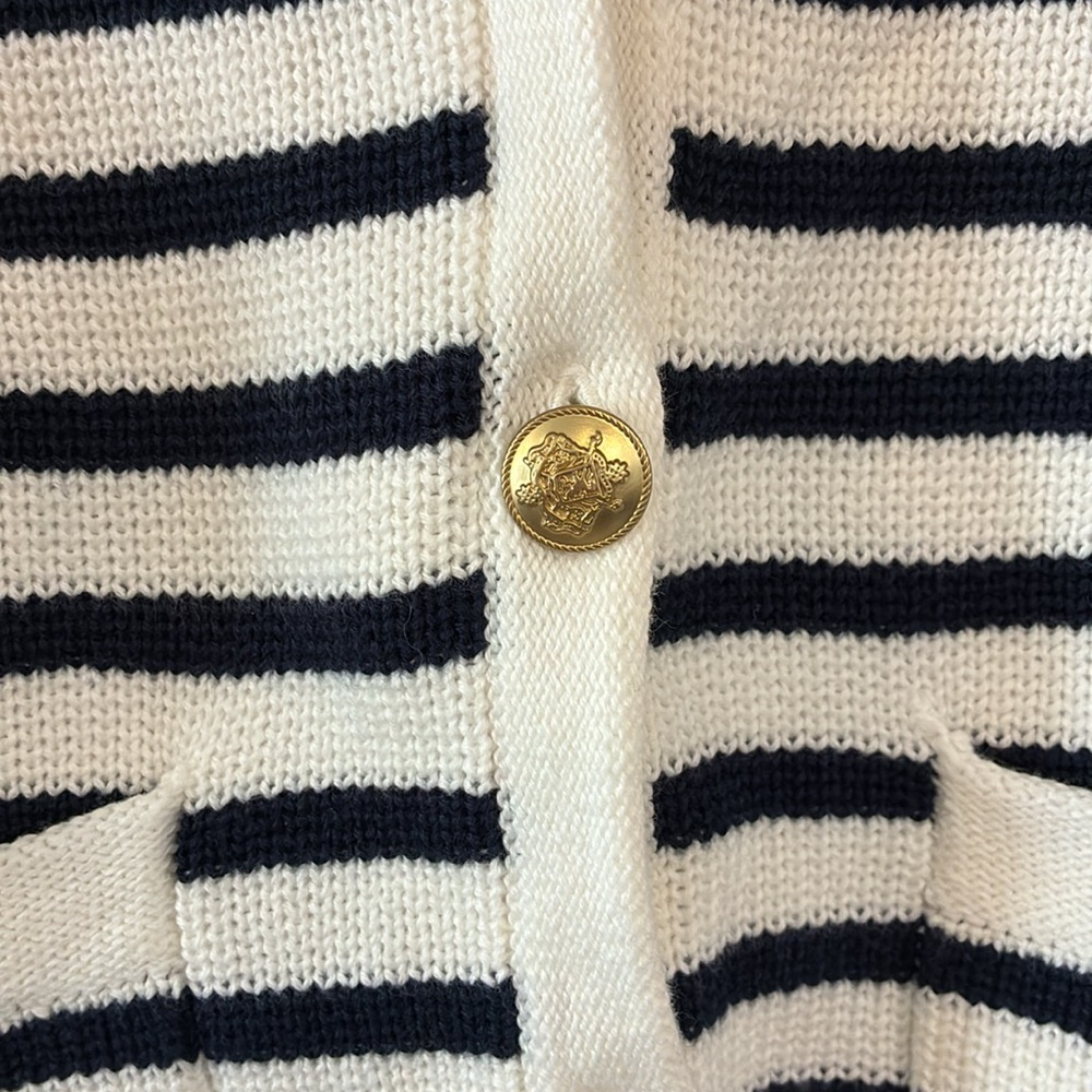 NWT J.Crew New relaxed Emilie sweater lady jacket in stripe Cardigan Sz S - Picture 7 of 9